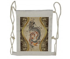 Serpent Mythological Drawstring Backpack