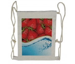 Summer Fruit and Water Drawstring Backpack