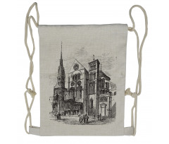 Notre-Dame-en-Vaux Art Drawstring Backpack