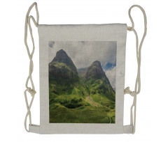 Glencoe Highlands Clouds Drawstring Backpack