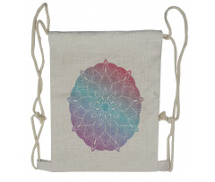 Pastel Universe Design Drawstring Backpack