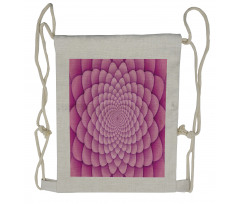 Abstract Spiral Lotus Drawstring Backpack