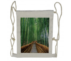 Tropical Exotic Scenery Drawstring Backpack