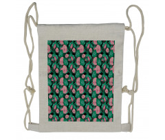 Arrangement of Foliage Drawstring Backpack