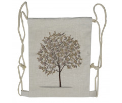 Surreal Money Leafy Tree Drawstring Backpack