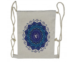 Lotus Ajna Chakra Yoga Drawstring Backpack