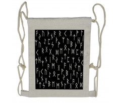 Elder Futhark Symbols Drawstring Backpack