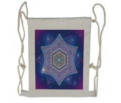 Hexagons and Stars Drawstring Backpack