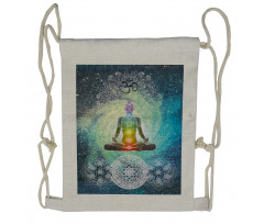 Mandala Zen Chakra Motif Drawstring Backpack
