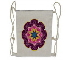 Vintage Motif Mandala Drawstring Backpack