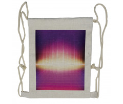 80s Retro Sci-Fi Background Drawstring Backpack