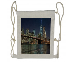 Brooklyn Bridge Drawstring Backpack