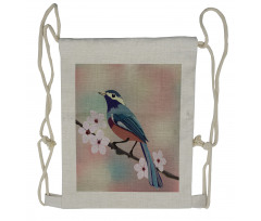 Sparrow Perching Drawstring Backpack