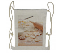 Milk in a Jar Baking Flour Drawstring Backpack