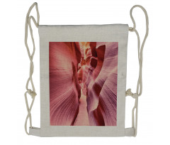 Famous Pink Antelope Canyon Drawstring Backpack