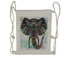 South Asian Animal Drawstring Backpack