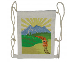 Forest America Countryside Drawstring Backpack