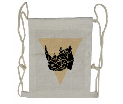 Angular Animal Design Graphic Drawstring Backpack