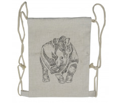 Graphic Animal from Africa Drawstring Backpack