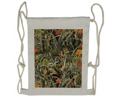 Close up Leaves Herbs Drawstring Backpack