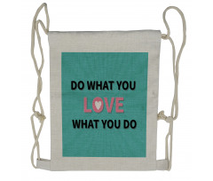 Starburst Lines with Phrase Drawstring Backpack