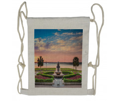 Ocean Scenery America Drawstring Backpack