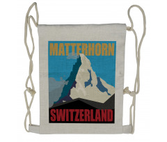 Mount Matterhorn Peak Drawstring Backpack