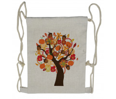 Tree Fall Elements Harvest Drawstring Backpack