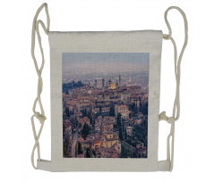 Bergamo Cityscape Drawstring Backpack