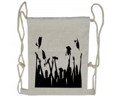 Graduates Silhouettes Drawstring Backpack