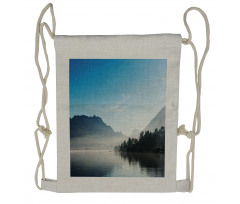 Lake Annecy France Sky Drawstring Backpack