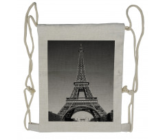 Paris Landmark Drawstring Backpack