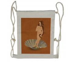 Botticelli Greek Inspired Drawstring Backpack