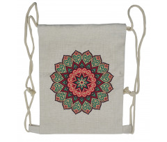 Retro Traditional Mandala Drawstring Backpack