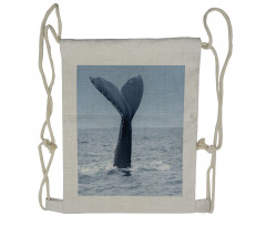 Whale Tail Puerto Lopez Drawstring Backpack