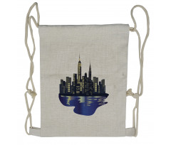 Metropolitan New York Night Drawstring Backpack