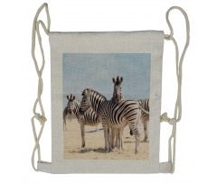 Namibia Africa Safari Drawstring Backpack