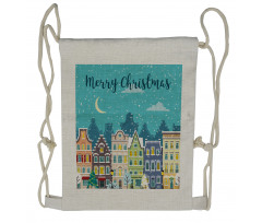 Holiday in Winter Drawstring Backpack