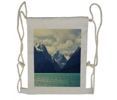 Northern Norway Harbor Drawstring Backpack