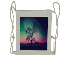 Aurora Borealis Drawstring Backpack