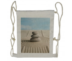 Bundle of Stones Centered Drawstring Backpack