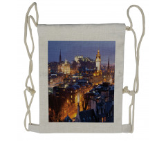 Edinburgh Skylines at Dusk Drawstring Backpack