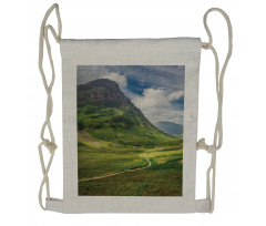 Footpath into the Highland Drawstring Backpack