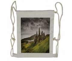 View of Rock Formation Drawstring Backpack