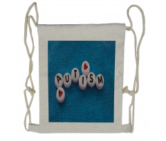 Spelling with Craft Beads Drawstring Backpack