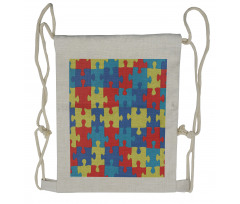 Layout of Puzzles Drawstring Backpack