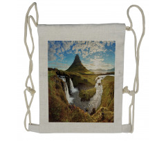 Vivid Countryside Photo Drawstring Backpack