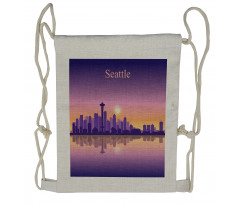 View in Violet Hues Drawstring Backpack