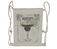 Ingredients of Margarita Drawstring Backpack