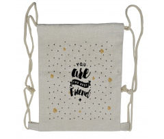 Polka Dots Backdrop Drawstring Backpack